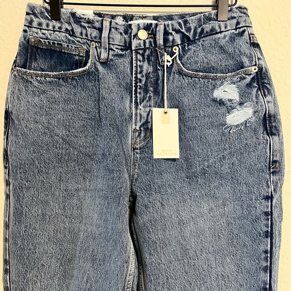 Good American Blue Distressed Jeans - Picture 5 of 11